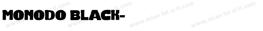 monodo black字体转换